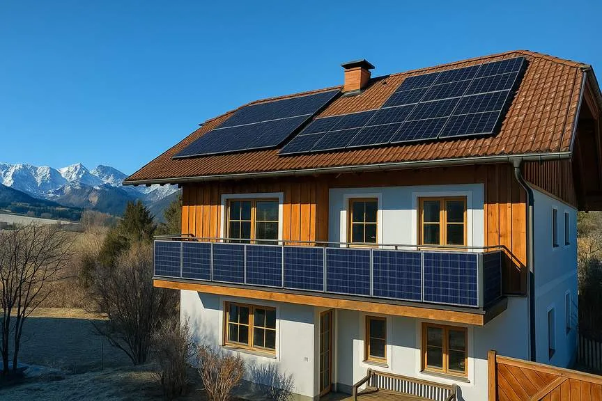 Mehr über den Artikel erfahren Zweifach autark: Balkon- und Dach-PV-System in Vorderstoder